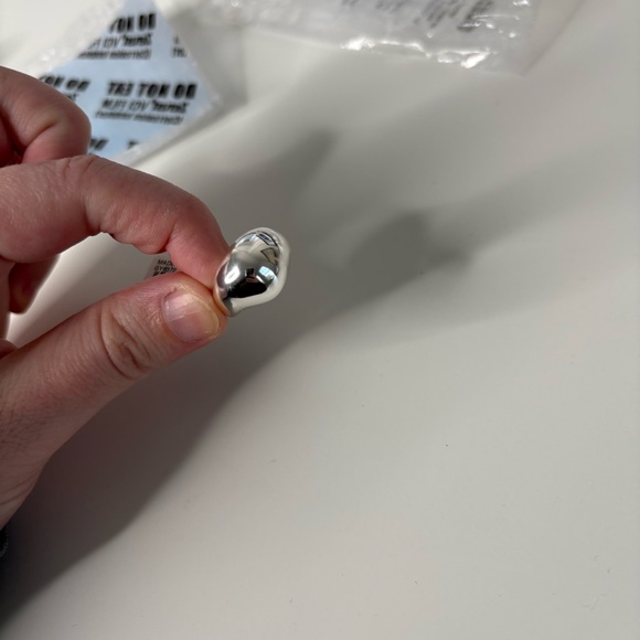 NWT J. Crew Sculptural Orb Ring Silver - Picture 3 of 4